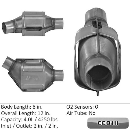 Eastern Converters Fed/Epa Semi-Universal Cat Converter, 93424 93424